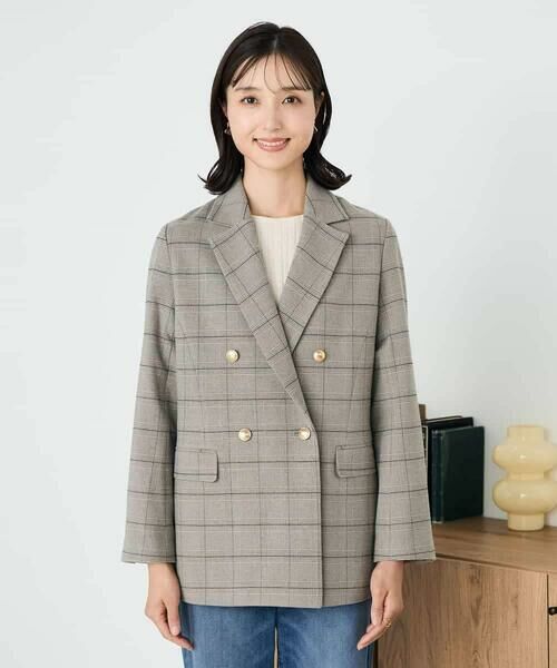 a.v.v / アー・ヴェ・ヴェ テーラードジャケット | 【ストレッチ/雑誌InRed(宝島社)11月号掲載】ダブルブレストジャケット | 詳細18