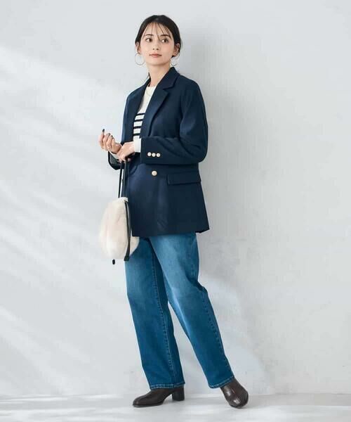 a.v.v / アー・ヴェ・ヴェ テーラードジャケット | 【ストレッチ/雑誌InRed(宝島社)11月号掲載】ダブルブレストジャケット | 詳細5