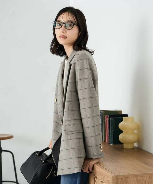 a.v.v / アー・ヴェ・ヴェ テーラードジャケット | 【ストレッチ/雑誌InRed(宝島社)11月号掲載】ダブルブレストジャケット | 詳細7