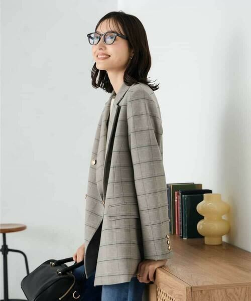 a.v.v / アー・ヴェ・ヴェ テーラードジャケット | 【ストレッチ/雑誌InRed(宝島社)11月号掲載】ダブルブレストジャケット | 詳細8