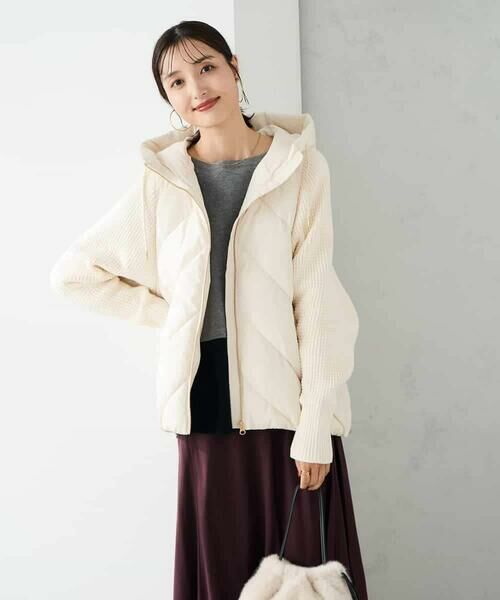 a.v.v / アー・ヴェ・ヴェ その他アウター | キルトニットドッキングジャケット | 詳細1