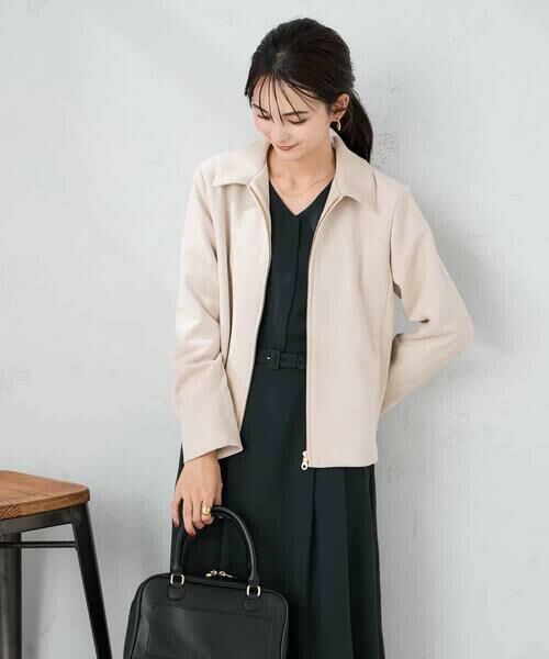 a.v.v / アー・ヴェ・ヴェ その他アウター | フェイクスエードステンカラーブルゾン | 詳細11