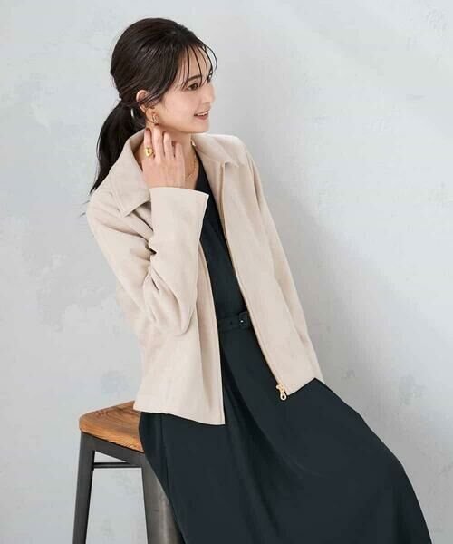 a.v.v / アー・ヴェ・ヴェ その他アウター | フェイクスエードステンカラーブルゾン | 詳細12