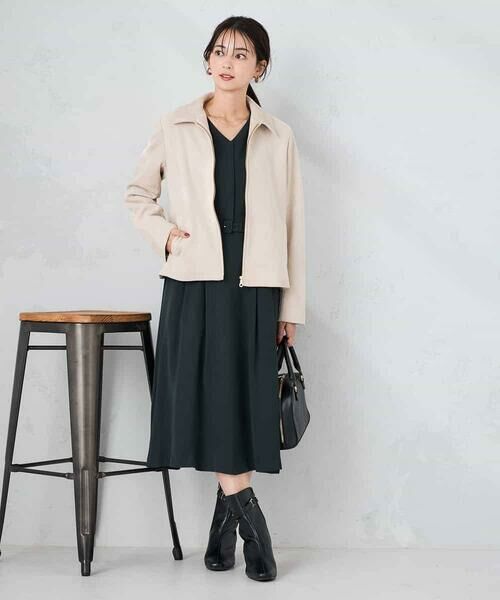 a.v.v / アー・ヴェ・ヴェ その他アウター | フェイクスエードステンカラーブルゾン | 詳細13