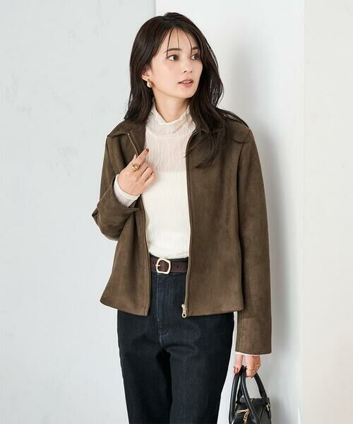 a.v.v / アー・ヴェ・ヴェ その他アウター | フェイクスエードステンカラーブルゾン | 詳細18