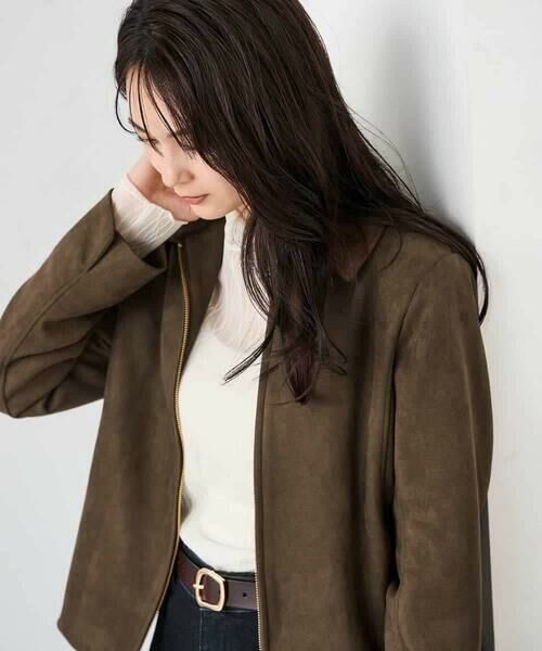 a.v.v / アー・ヴェ・ヴェ その他アウター | フェイクスエードステンカラーブルゾン | 詳細20