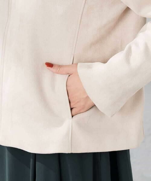 a.v.v / アー・ヴェ・ヴェ その他アウター | フェイクスエードステンカラーブルゾン | 詳細5