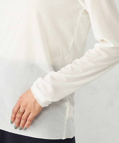 a.v.v / アー・ヴェ・ヴェ カットソー | シアーストレッチハイネックトップス | 詳細2