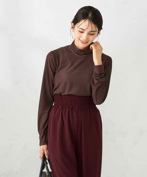 a.v.v / アー・ヴェ・ヴェ カットソー | シアーストレッチハイネックトップス | 詳細26