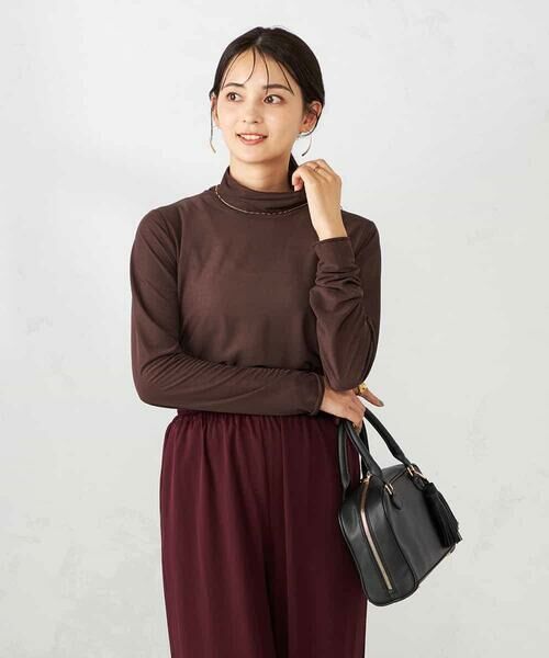 a.v.v / アー・ヴェ・ヴェ カットソー | シアーストレッチハイネックトップス | 詳細27