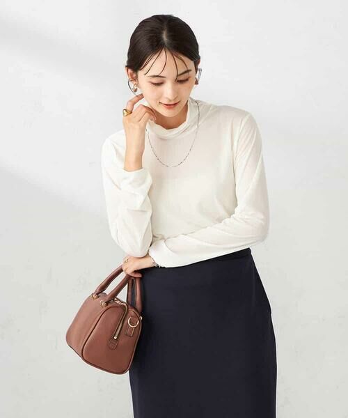 a.v.v / アー・ヴェ・ヴェ カットソー | シアーストレッチハイネックトップス | 詳細8