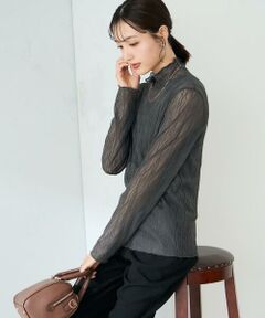 a.v.v / アー・ヴェ・ヴェ カットソー | シアーウェーブハイネックカットソー