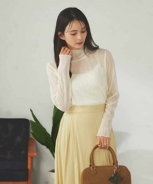 a.v.v / アー・ヴェ・ヴェ カットソー | シアーウェーブハイネックカットソー | 詳細1