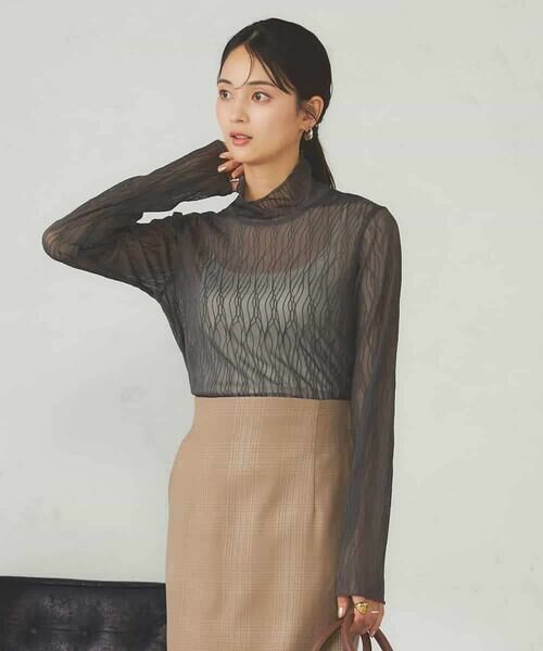 a.v.v / アー・ヴェ・ヴェ カットソー | シアーウェーブハイネックカットソー | 詳細20
