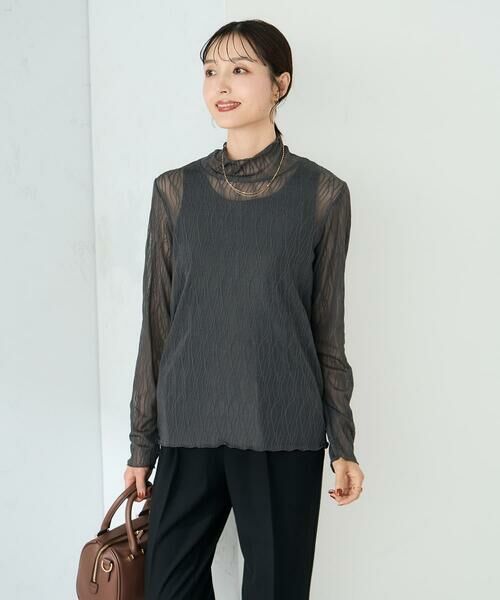 a.v.v / アー・ヴェ・ヴェ カットソー | シアーウェーブハイネックカットソー | 詳細28