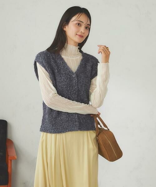 a.v.v / アー・ヴェ・ヴェ カットソー | シアーウェーブハイネックカットソー | 詳細8