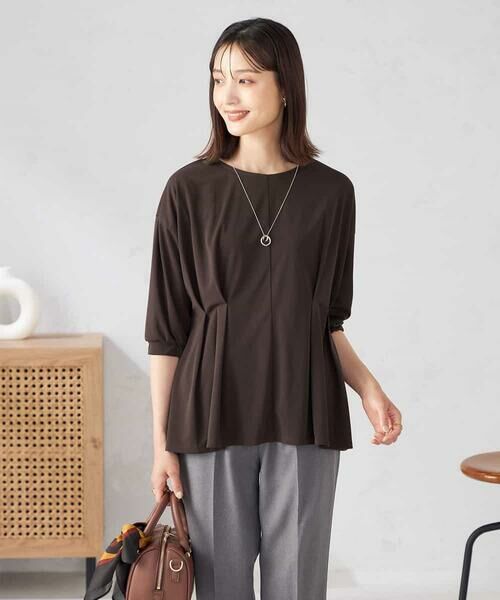 a.v.v / アー・ヴェ・ヴェ カットソー | フロントタックチュニックトップス | 詳細1