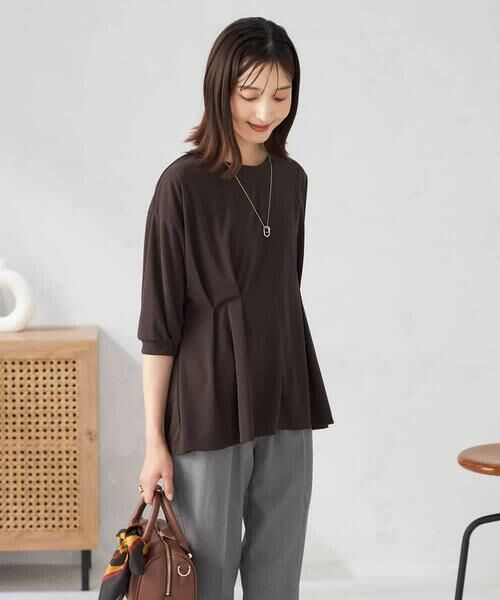 a.v.v / アー・ヴェ・ヴェ カットソー | フロントタックチュニックトップス | 詳細2