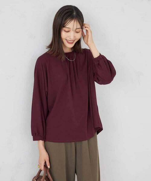 a.v.v / アー・ヴェ・ヴェ カットソー | ギャザーネックドルマントップス | 詳細12