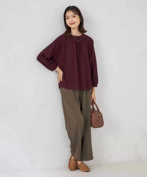 a.v.v / アー・ヴェ・ヴェ カットソー | ギャザーネックドルマントップス | 詳細16