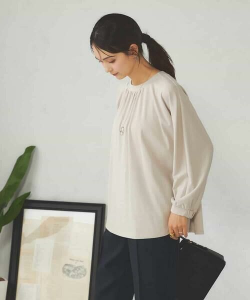 a.v.v / アー・ヴェ・ヴェ カットソー | ギャザーネックドルマントップス | 詳細17