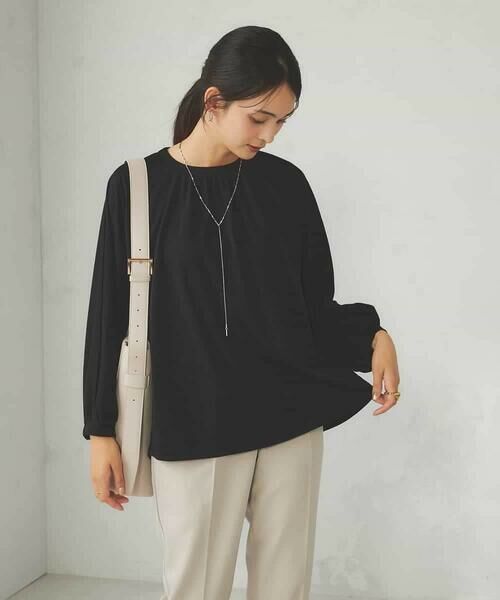 a.v.v / アー・ヴェ・ヴェ カットソー | ギャザーネックドルマントップス | 詳細26