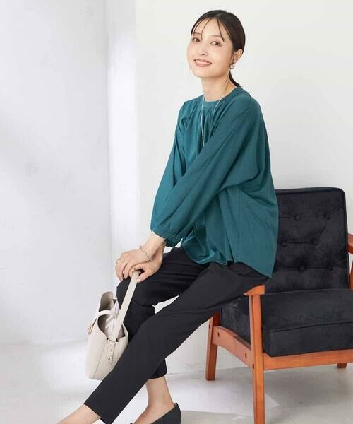 a.v.v / アー・ヴェ・ヴェ カットソー | ギャザーネックドルマントップス | 詳細3