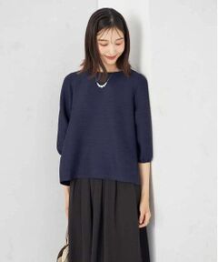 a.v.v / アー・ヴェ・ヴェ カットソー | ピンタックボーダークロップドトップス