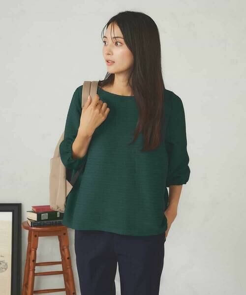 a.v.v / アー・ヴェ・ヴェ カットソー | ピンタックボーダークロップドトップス | 詳細2