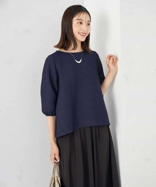 a.v.v / アー・ヴェ・ヴェ カットソー | ピンタックボーダークロップドトップス | 詳細8