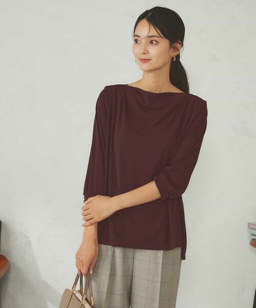 a.v.v / アー・ヴェ・ヴェ カットソー | ドレープネックトップス | 詳細1