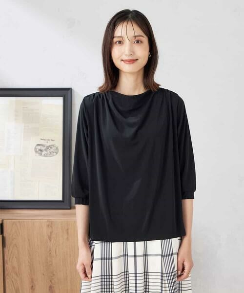 a.v.v / アー・ヴェ・ヴェ カットソー | ドレープネックトップス | 詳細16