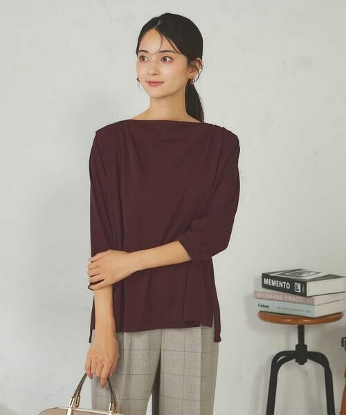 a.v.v / アー・ヴェ・ヴェ カットソー | ドレープネックトップス | 詳細3