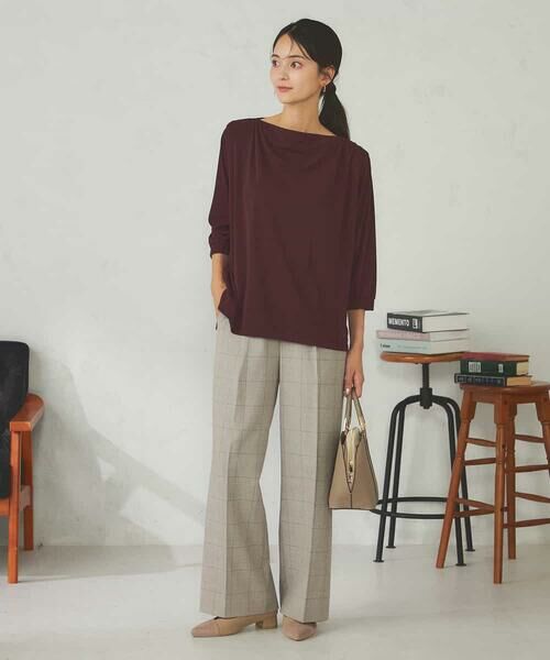 a.v.v / アー・ヴェ・ヴェ カットソー | ドレープネックトップス | 詳細5