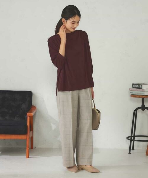 a.v.v / アー・ヴェ・ヴェ カットソー | ドレープネックトップス | 詳細7