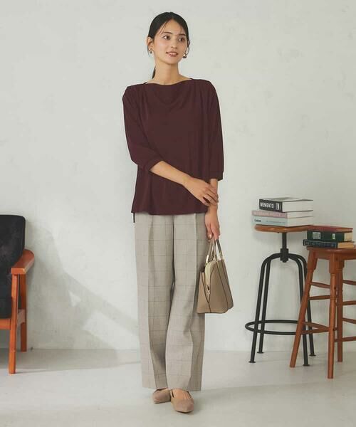 a.v.v / アー・ヴェ・ヴェ カットソー | ドレープネックトップス | 詳細8