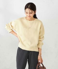 a.v.v / アー・ヴェ・ヴェ スウェット | 刺繍ロゴショートダンボールスウェット