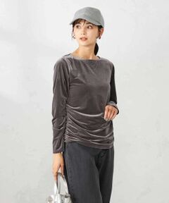 a.v.v / アー・ヴェ・ヴェ カットソー | ギャザーベロアトップス