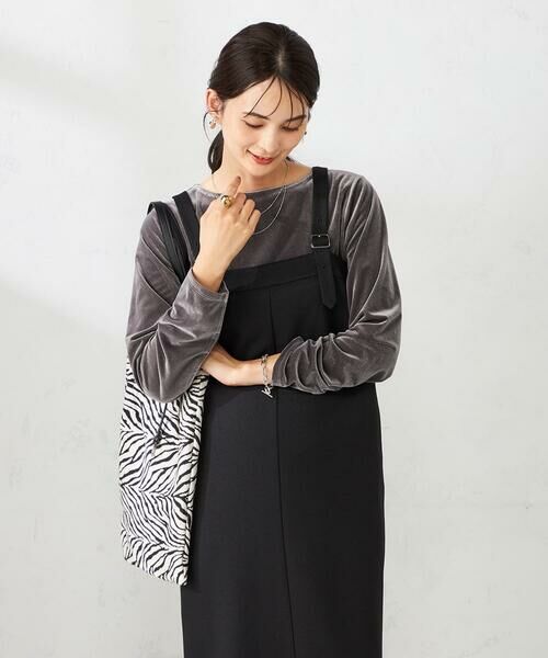 a.v.v / アー・ヴェ・ヴェ カットソー | ギャザーベロアトップス | 詳細11