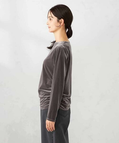 a.v.v / アー・ヴェ・ヴェ カットソー | ギャザーベロアトップス | 詳細18