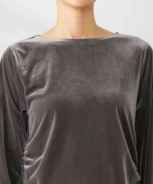 a.v.v / アー・ヴェ・ヴェ カットソー | ギャザーベロアトップス | 詳細20