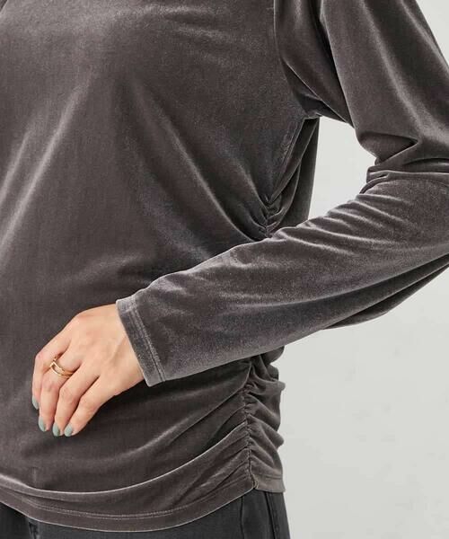 a.v.v / アー・ヴェ・ヴェ カットソー | ギャザーベロアトップス | 詳細21