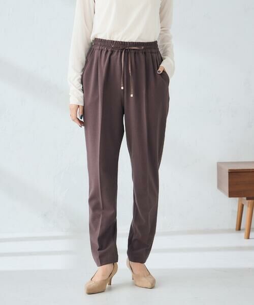 a.v.v / アー・ヴェ・ヴェ チノ・ワークパンツ | 【イージーケア/洗える/ストレッチ】裏起毛美ラクるイージーテーパードパンツ | 詳細14