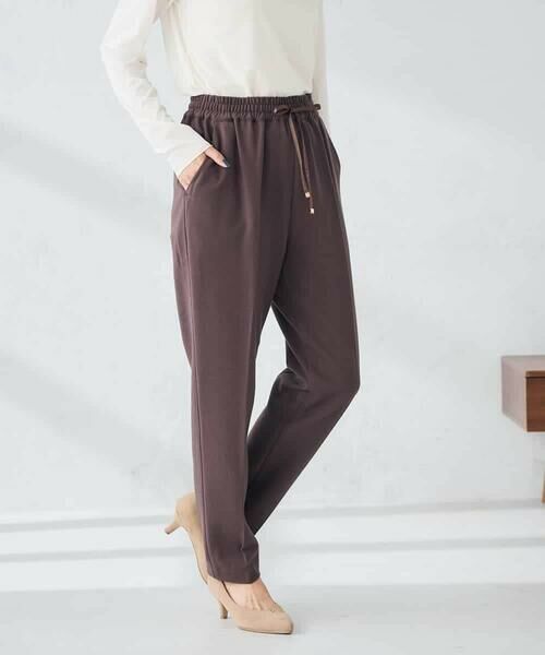 a.v.v / アー・ヴェ・ヴェ チノ・ワークパンツ | 【イージーケア/洗える/ストレッチ】裏起毛美ラクるイージーテーパードパンツ | 詳細15