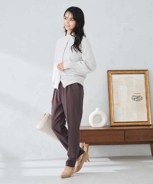 a.v.v / アー・ヴェ・ヴェ チノ・ワークパンツ | 【イージーケア/洗える/ストレッチ】裏起毛美ラクるイージーテーパードパンツ | 詳細18