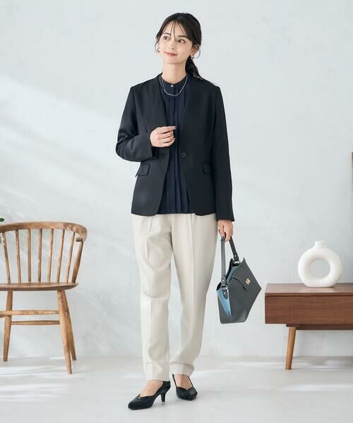 a.v.v / アー・ヴェ・ヴェ チノ・ワークパンツ | 【イージーケア/洗える/ストレッチ】裏起毛美ラクるイージーテーパードパンツ | 詳細23