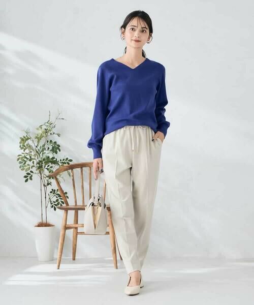 a.v.v / アー・ヴェ・ヴェ チノ・ワークパンツ | 【イージーケア/洗える/ストレッチ】裏起毛美ラクるイージーテーパードパンツ | 詳細28