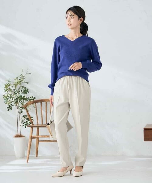 a.v.v / アー・ヴェ・ヴェ チノ・ワークパンツ | 【イージーケア/洗える/ストレッチ】裏起毛美ラクるイージーテーパードパンツ | 詳細29