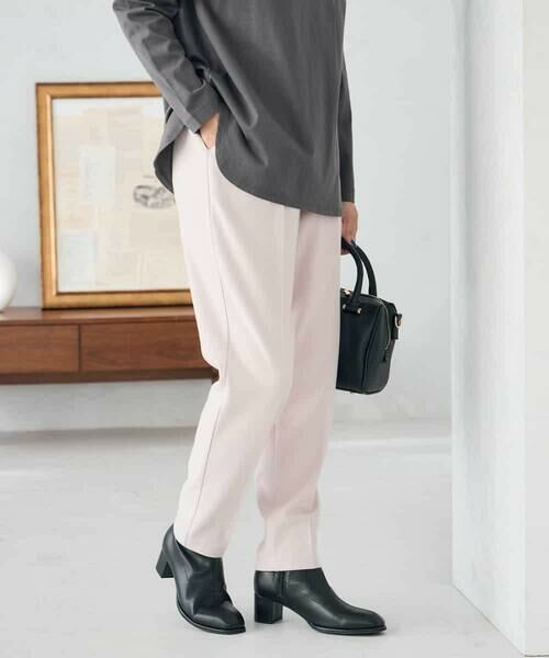 a.v.v / アー・ヴェ・ヴェ チノ・ワークパンツ | 【イージーケア/洗える/ストレッチ】裏起毛美ラクるイージーテーパードパンツ | 詳細7