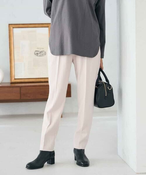 a.v.v / アー・ヴェ・ヴェ チノ・ワークパンツ | 【イージーケア/洗える/ストレッチ】裏起毛美ラクるイージーテーパードパンツ | 詳細8